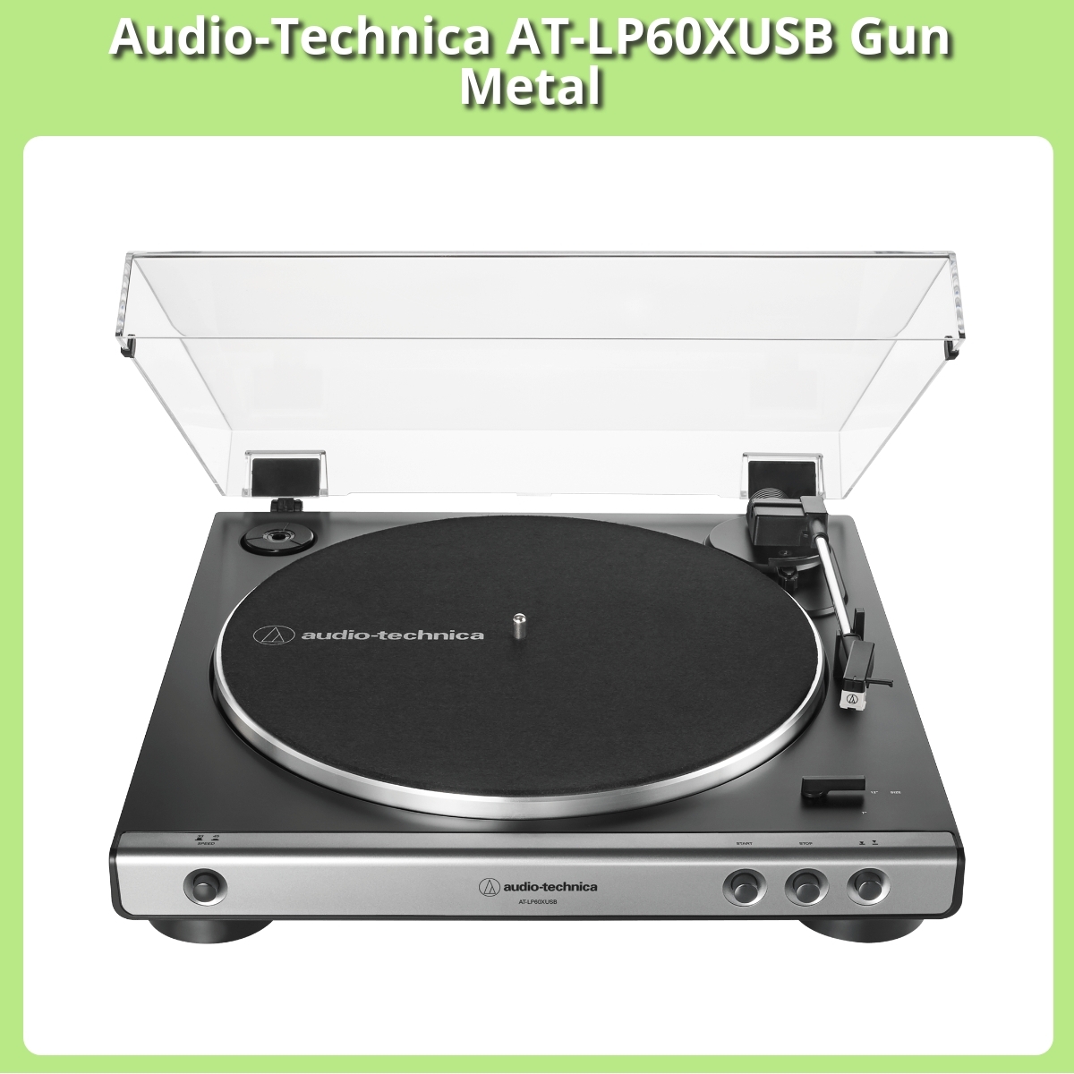 Anmeldelse af Audio-Technica AT-LP60XUSB Gun Metal