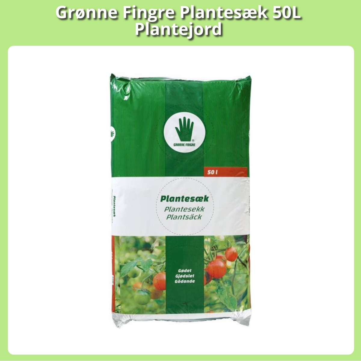 Anmeldelse af Grønne Fingre Plantesæk 50L Plantejord