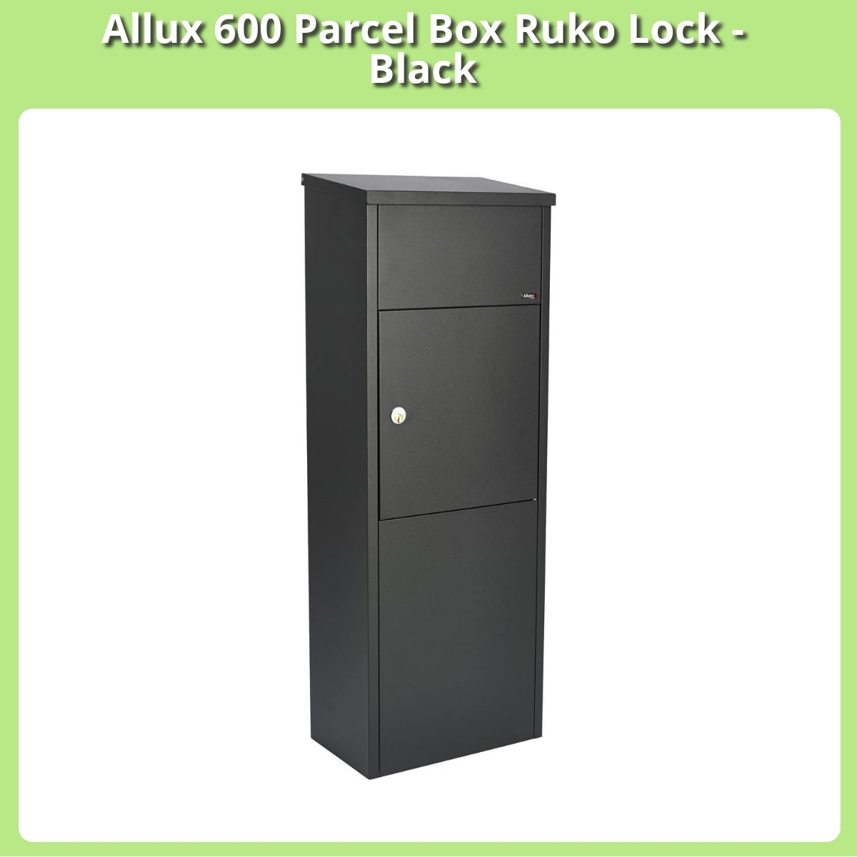 Anmeldelse af Allux 600 Parcel Box Ruko Lock - Black