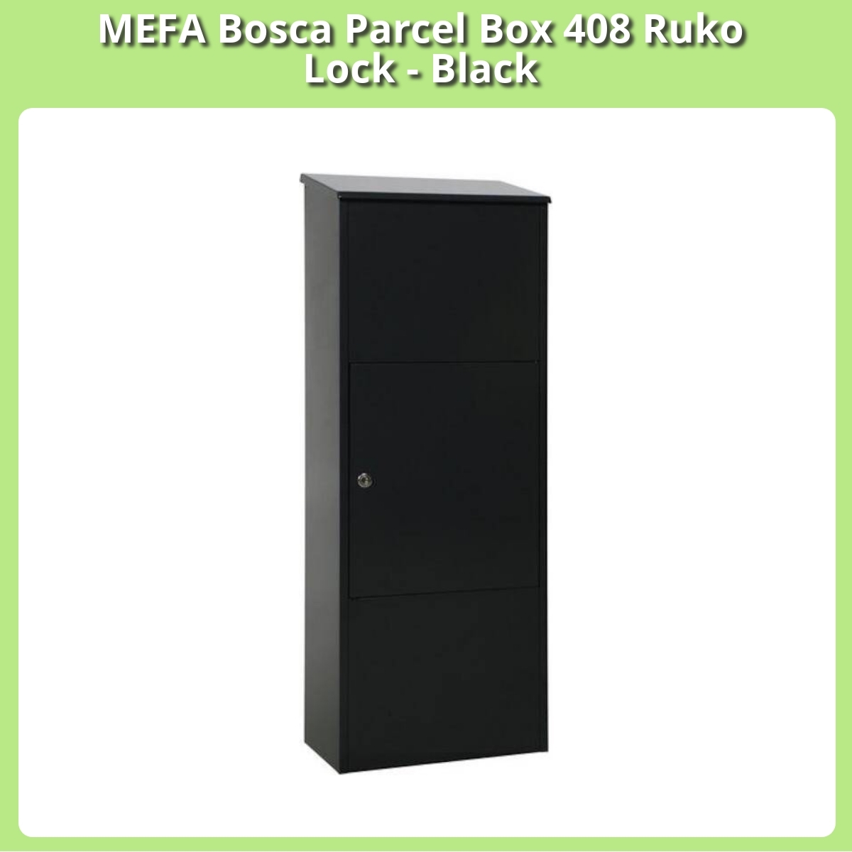 Anmeldelse af MEFA Bosca Parcel Box 408 Ruko Lock - Black