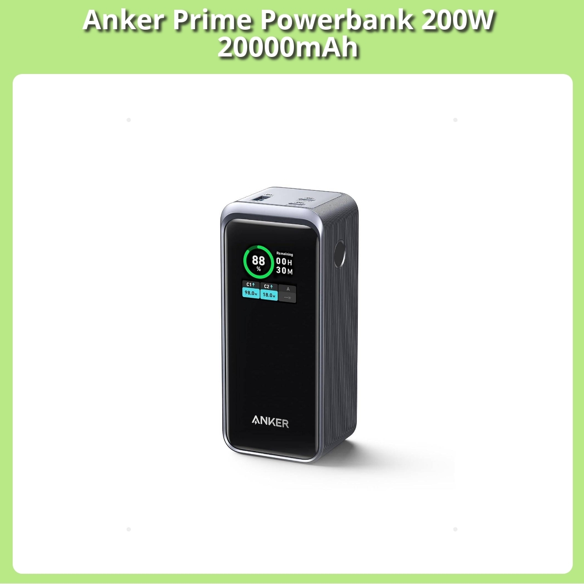 Anmeldelse af Anker Prime Powerbank 200W 20000mAh