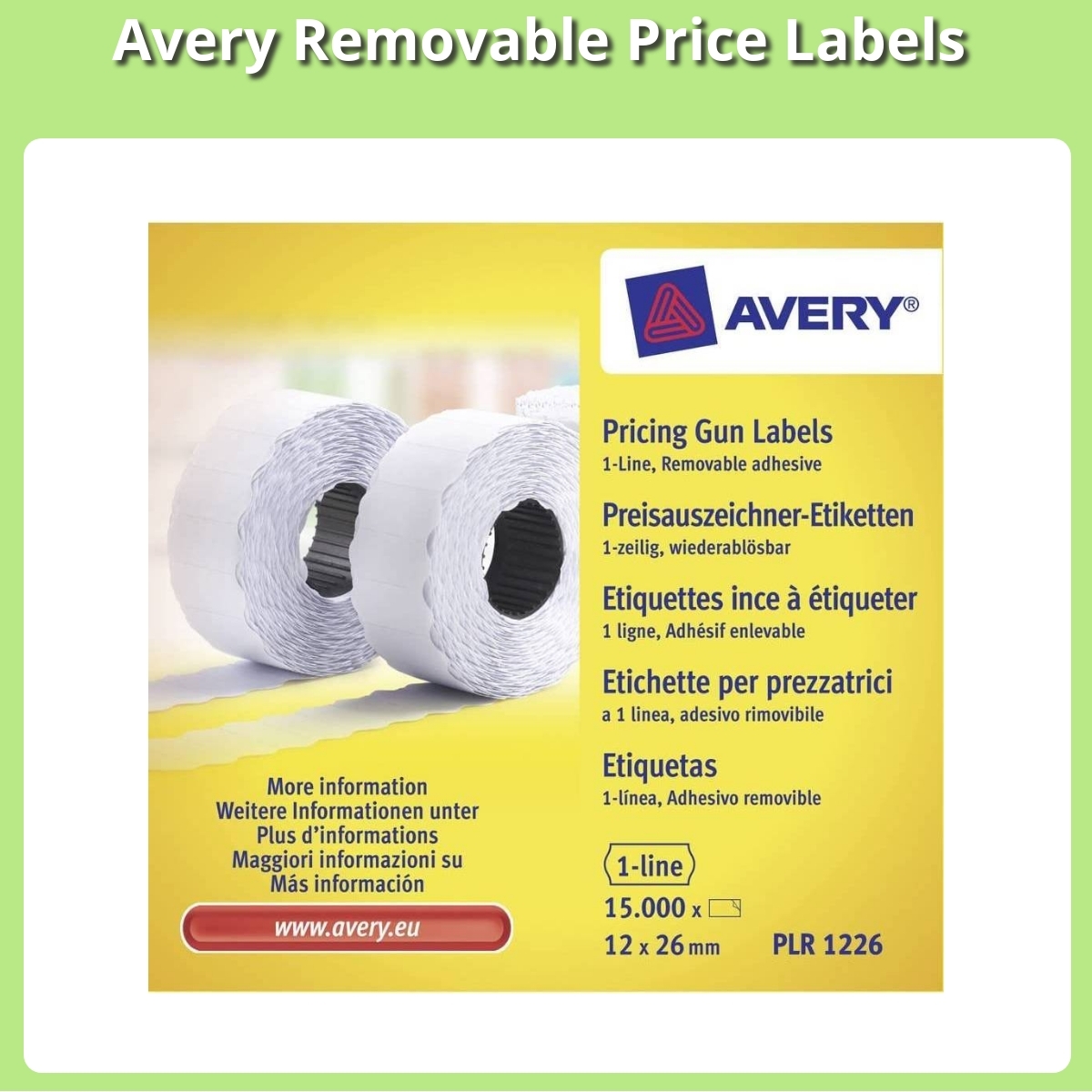 Anmeldelse af Avery Removable Price Labels