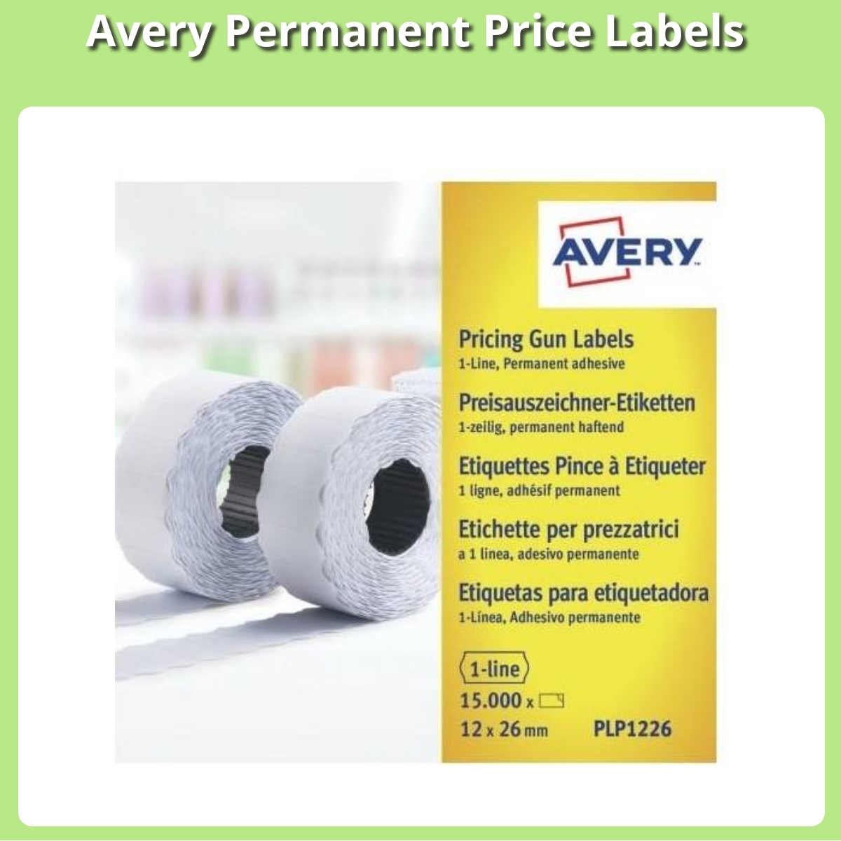 Anmeldelse af Avery Permanent Price Labels