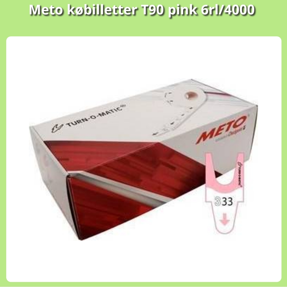 Anmeldelse af Meto købilletter T90 pink 6rl/4000