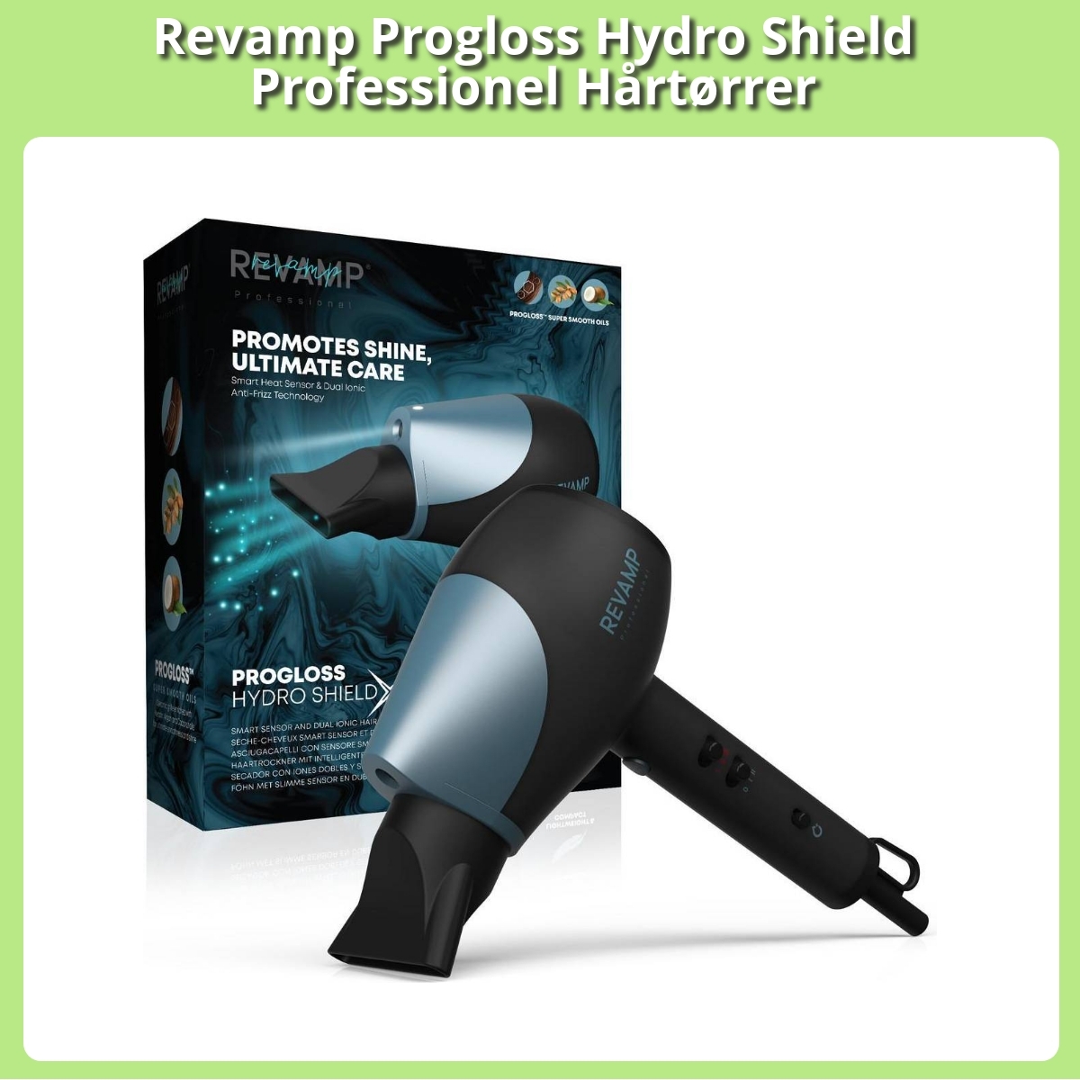 Anmeldelse af Revamp Progloss Hydro Shield Professionel Hårtørrer