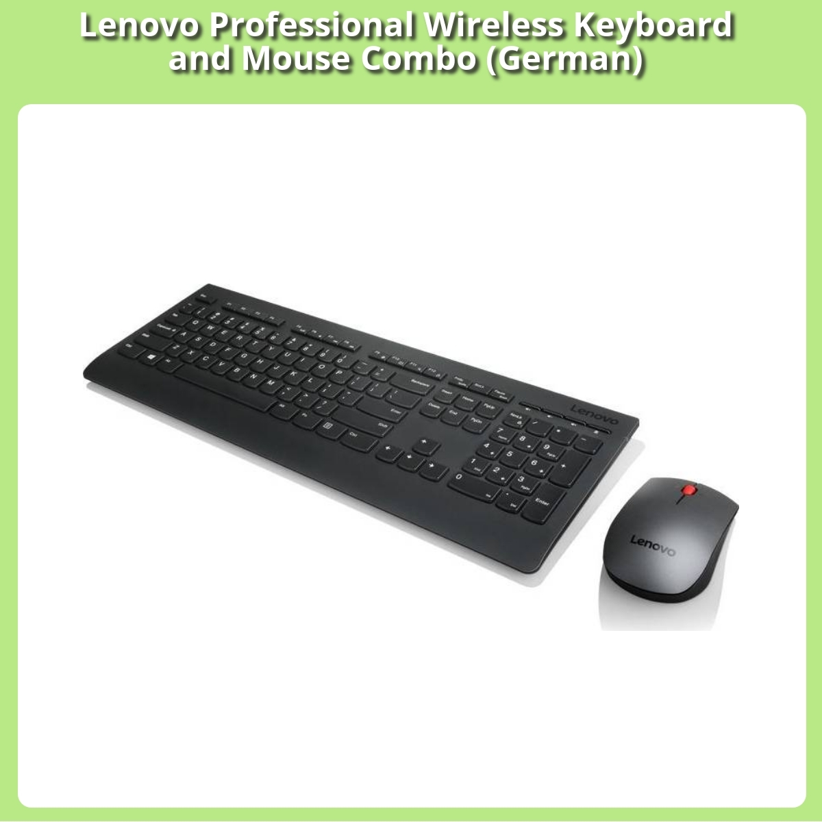Anmeldelse af Lenovo Professional Wireless Keyboard and Mouse Combo (German)
