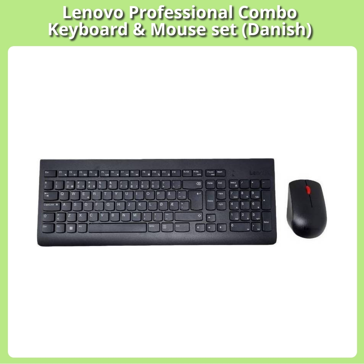 Anmeldelse af Lenovo Professional Combo Keyboard & Mouse set (Danish)