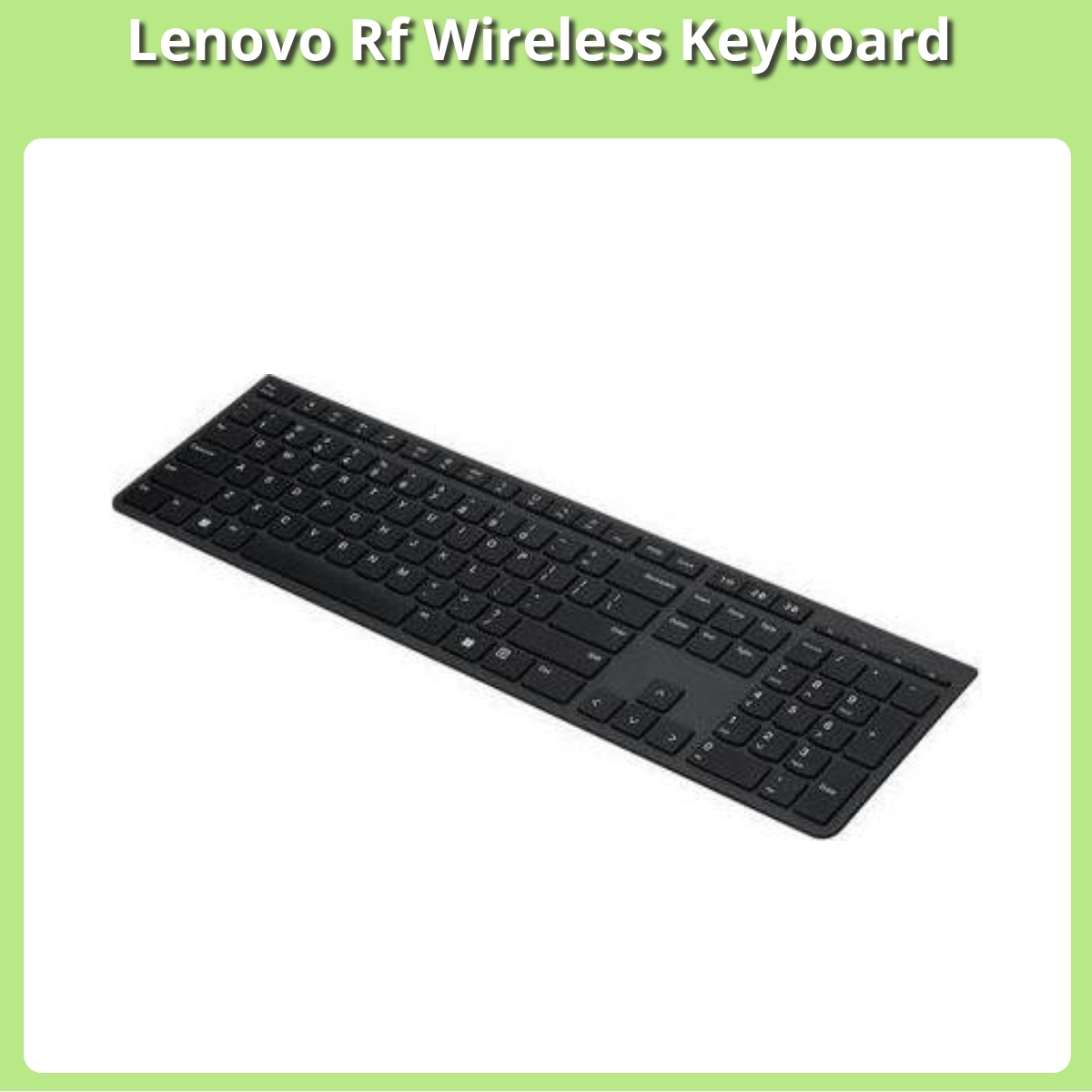 Anmeldelse af Lenovo Rf Wireless Keyboard