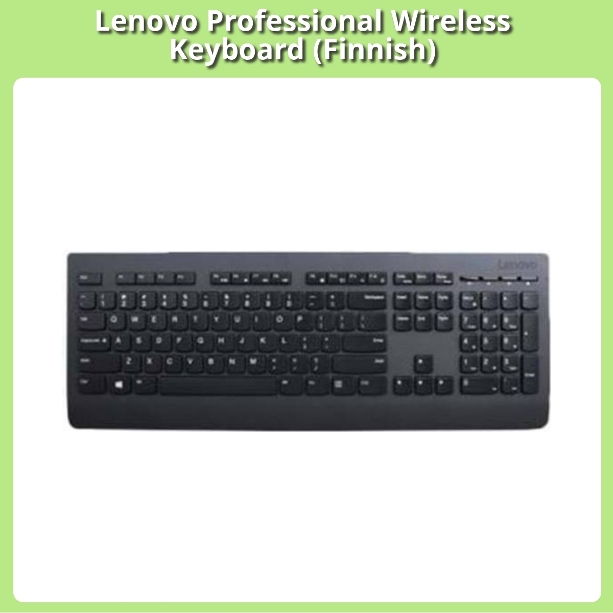 Anmeldelse af Lenovo Professional Wireless Keyboard (Finnish)
