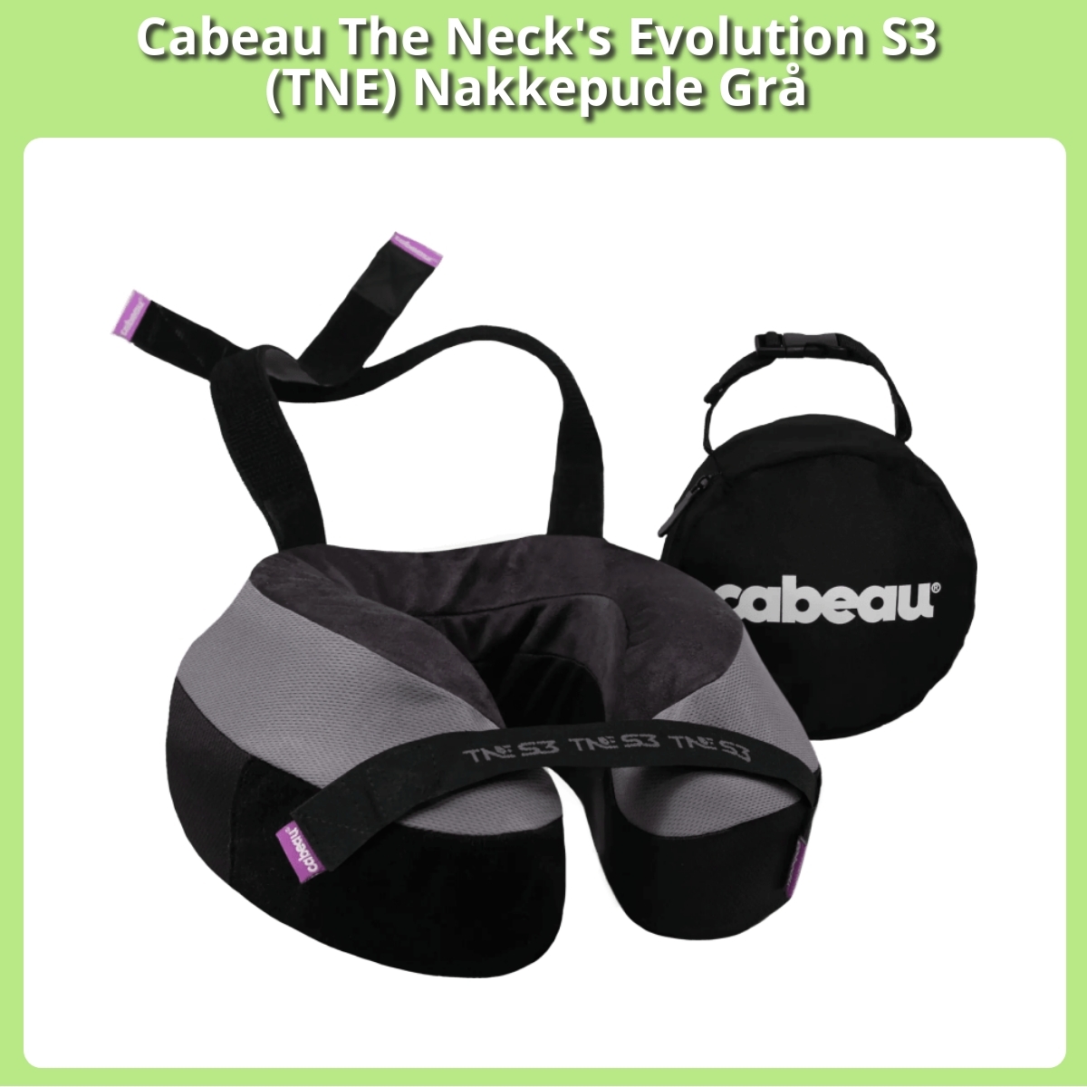 Anmeldelse af Cabeau The Neck's Evolution S3 (TNE) Nakkepude Grå