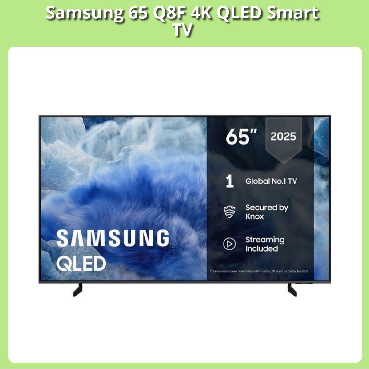 Anmeldelse af Samsung 65 Q8F 4K QLED Smart TV