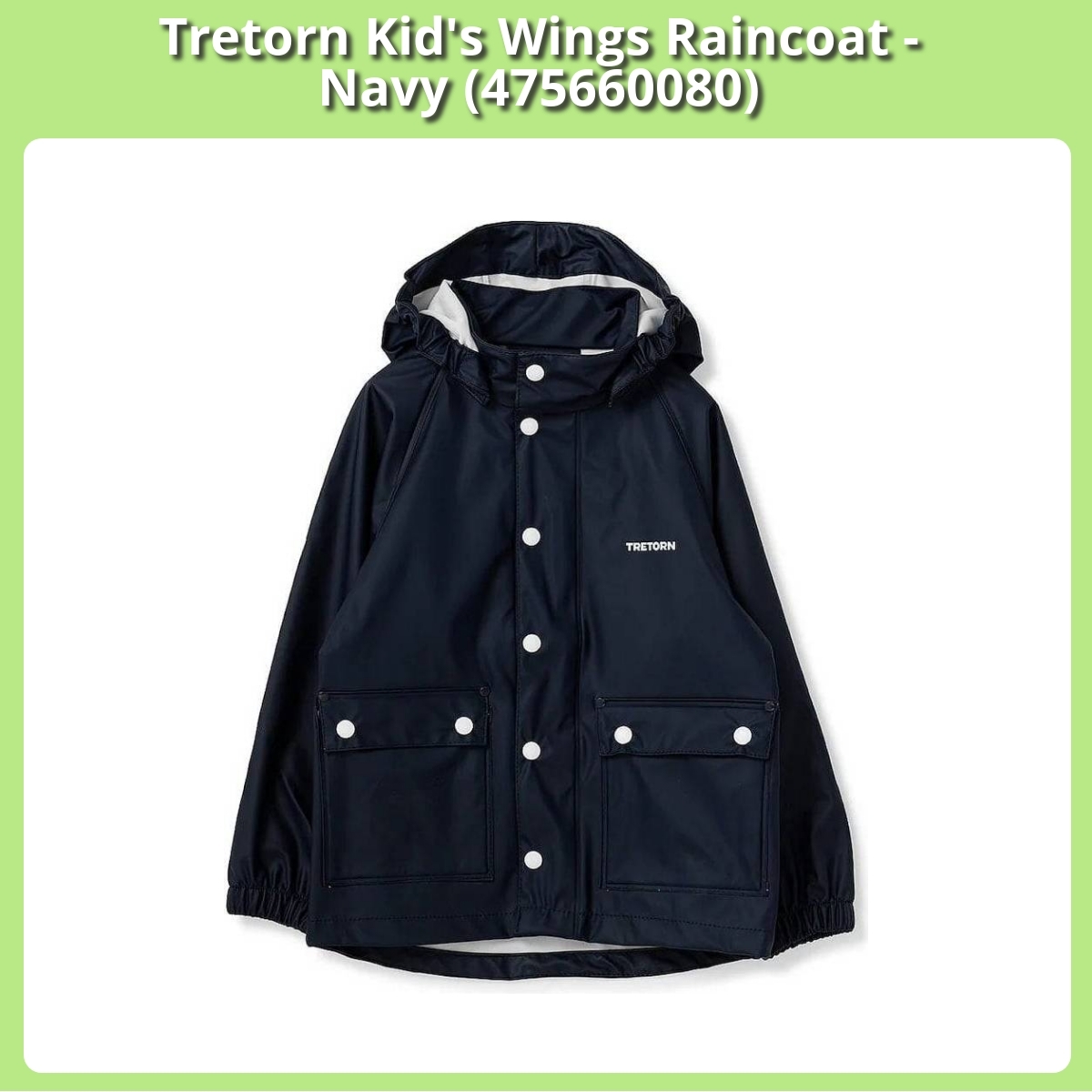 Anmeldelse af Tretorn Kid's Wings Raincoat - Navy (475660080)