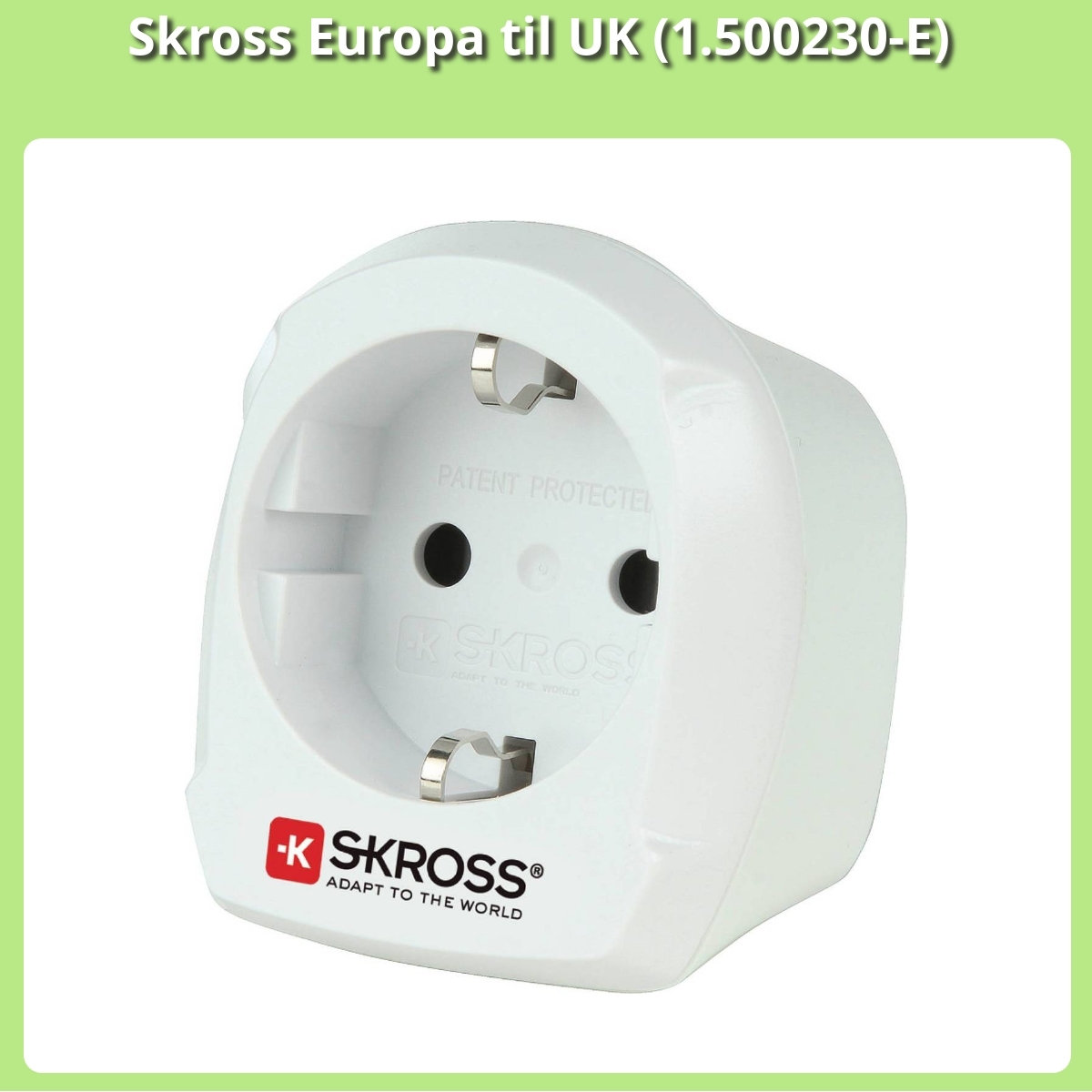 Anmeldelse af Skross Europa til UK (‎1.500230-E)