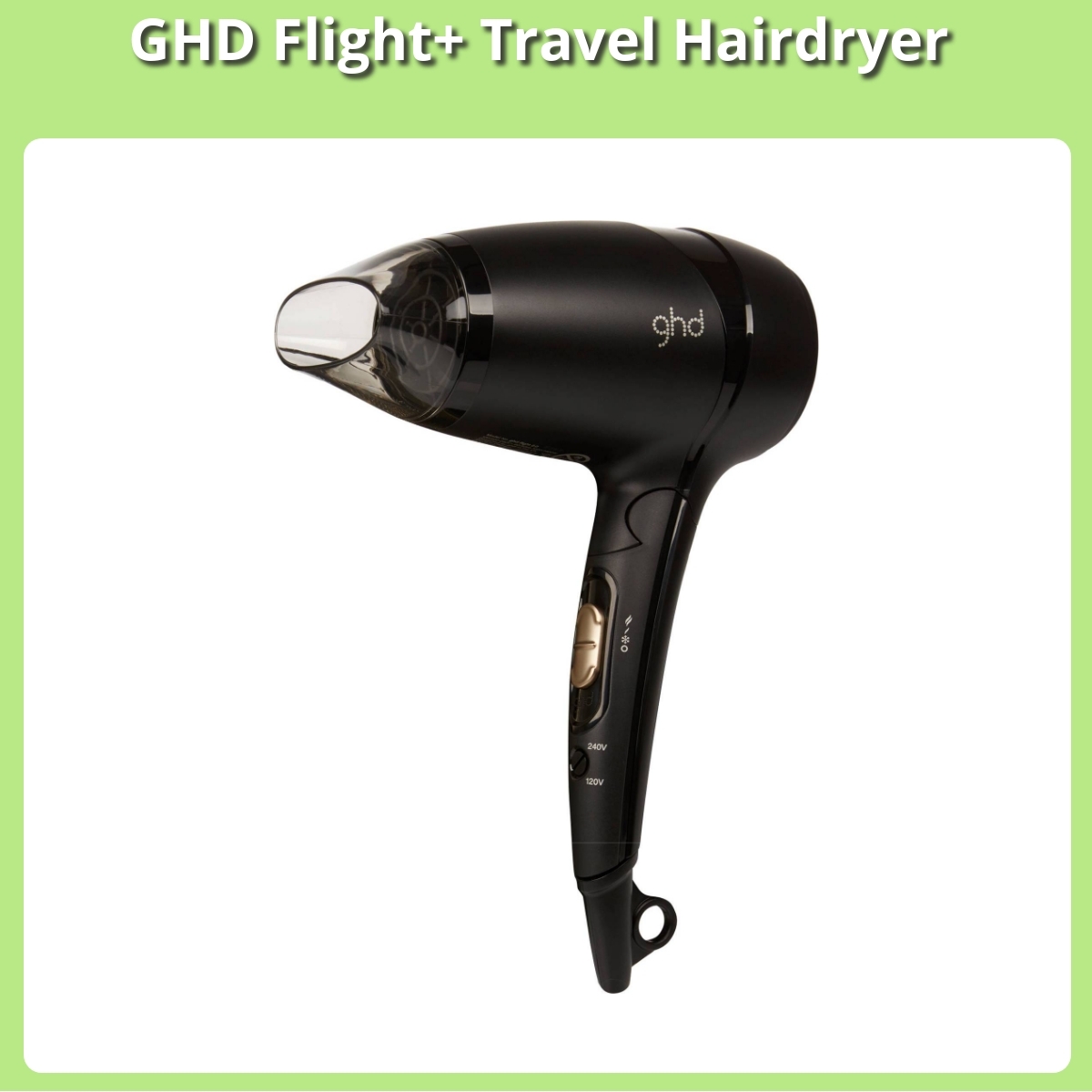 Anmeldelse af GHD Flight+ Travel Hairdryer