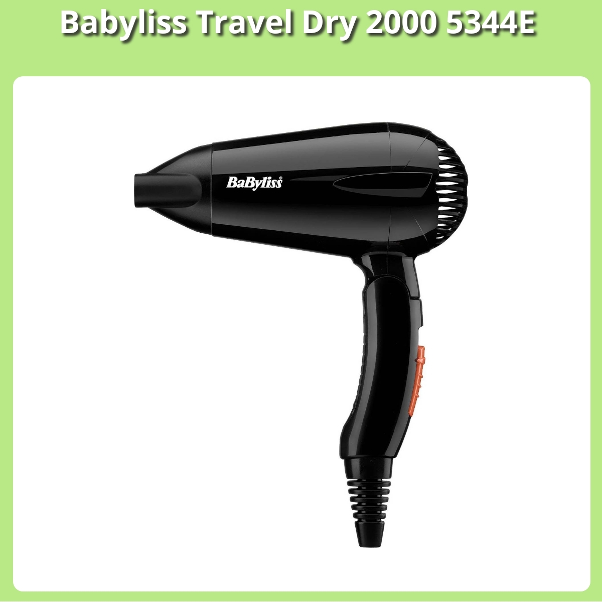 Anmeldelse af Babyliss Travel Dry 2000 5344E