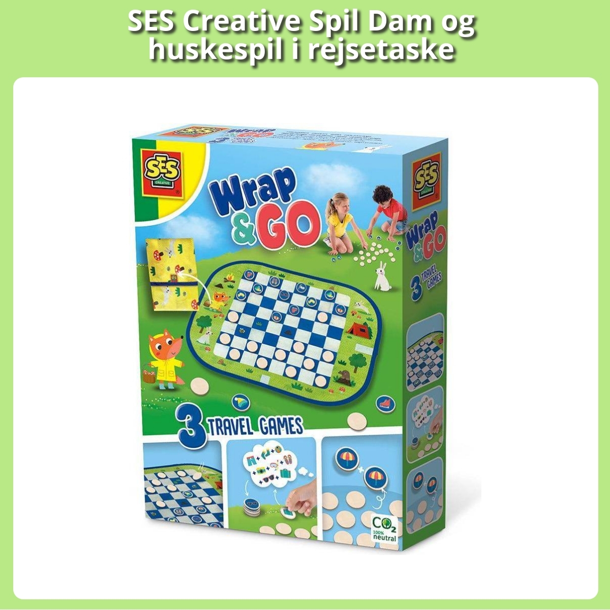 Anmeldelse af SES Creative Spil Dam og huskespil i rejsetaske