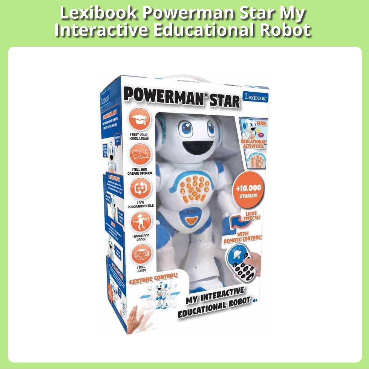Anmeldelse af Lexibook Powerman Star My Interactive Educational Robot