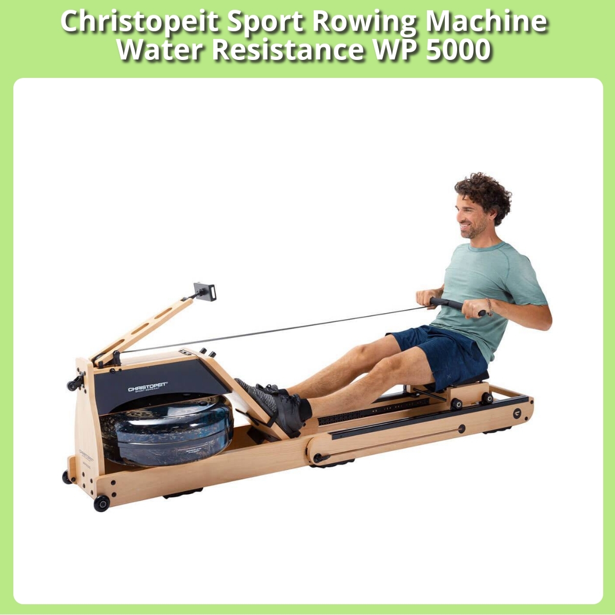 Anmeldelse af Christopeit Sport Rowing Machine Water Resistance WP 5000