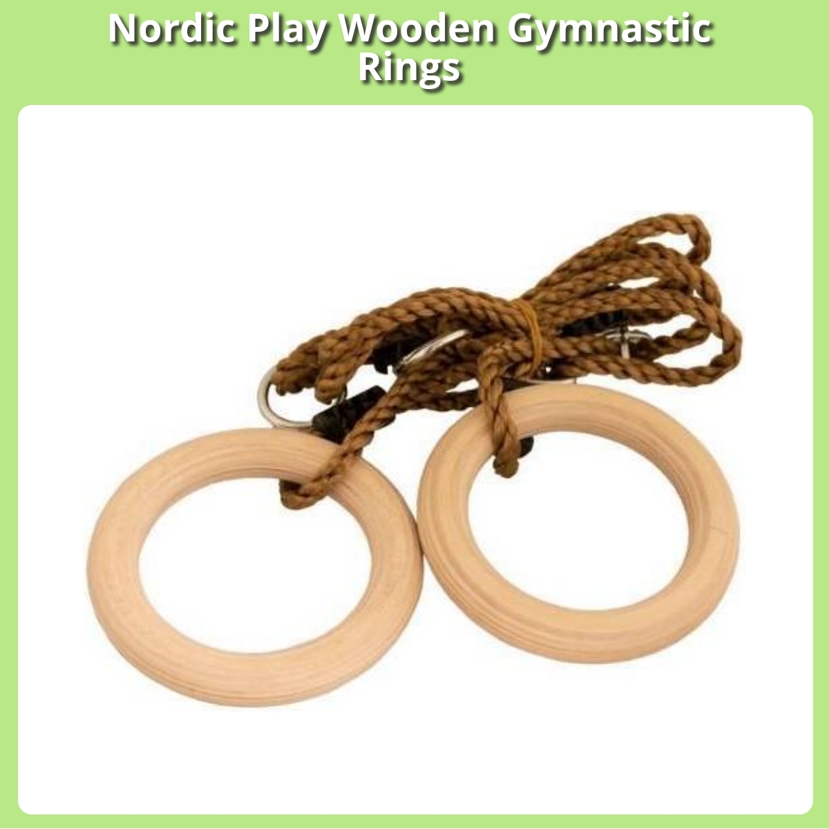 Anmeldelse af Nordic Play Wooden Gymnastic Rings