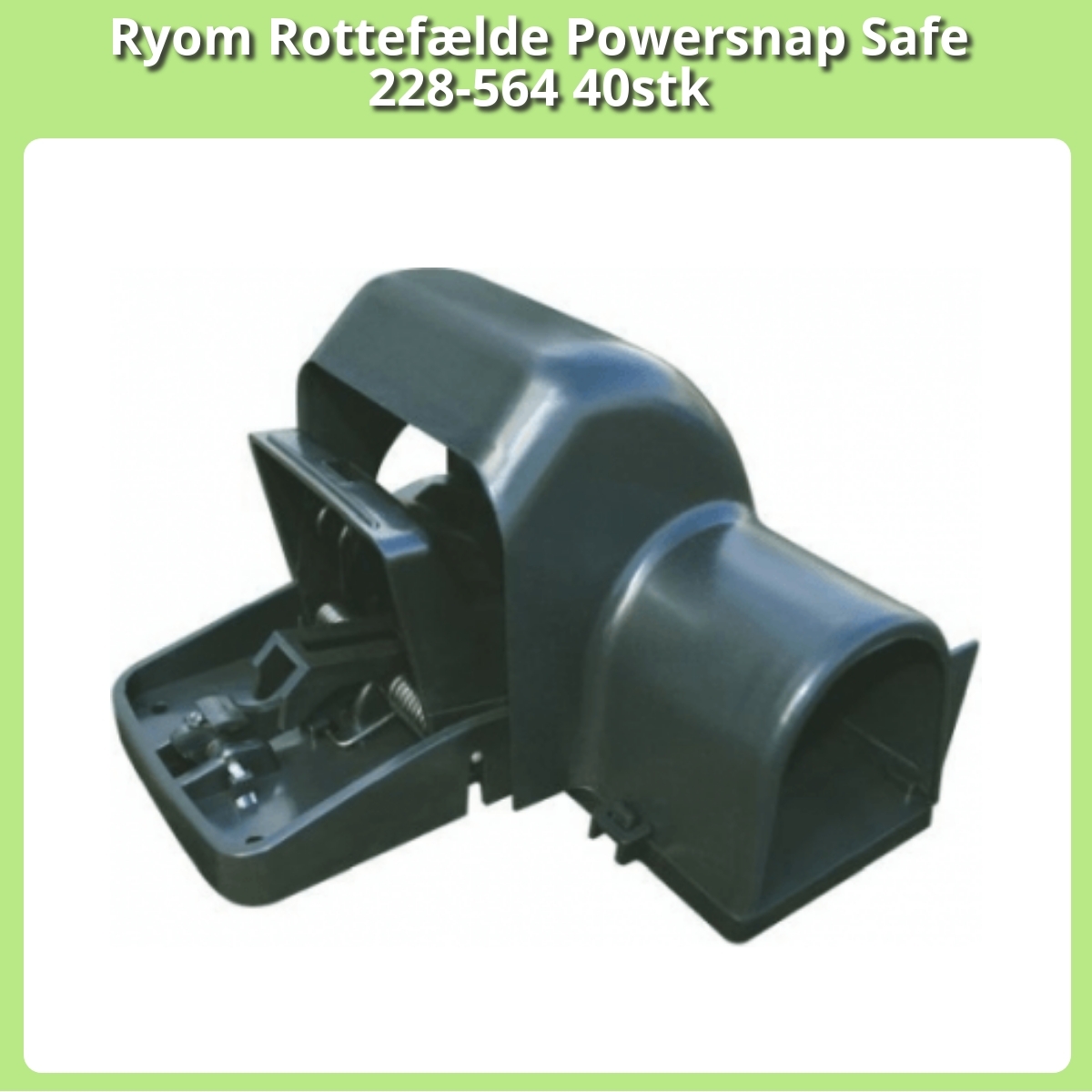 Anmeldelse af Ryom Rottefælde Powersnap Safe 228-564 40stk