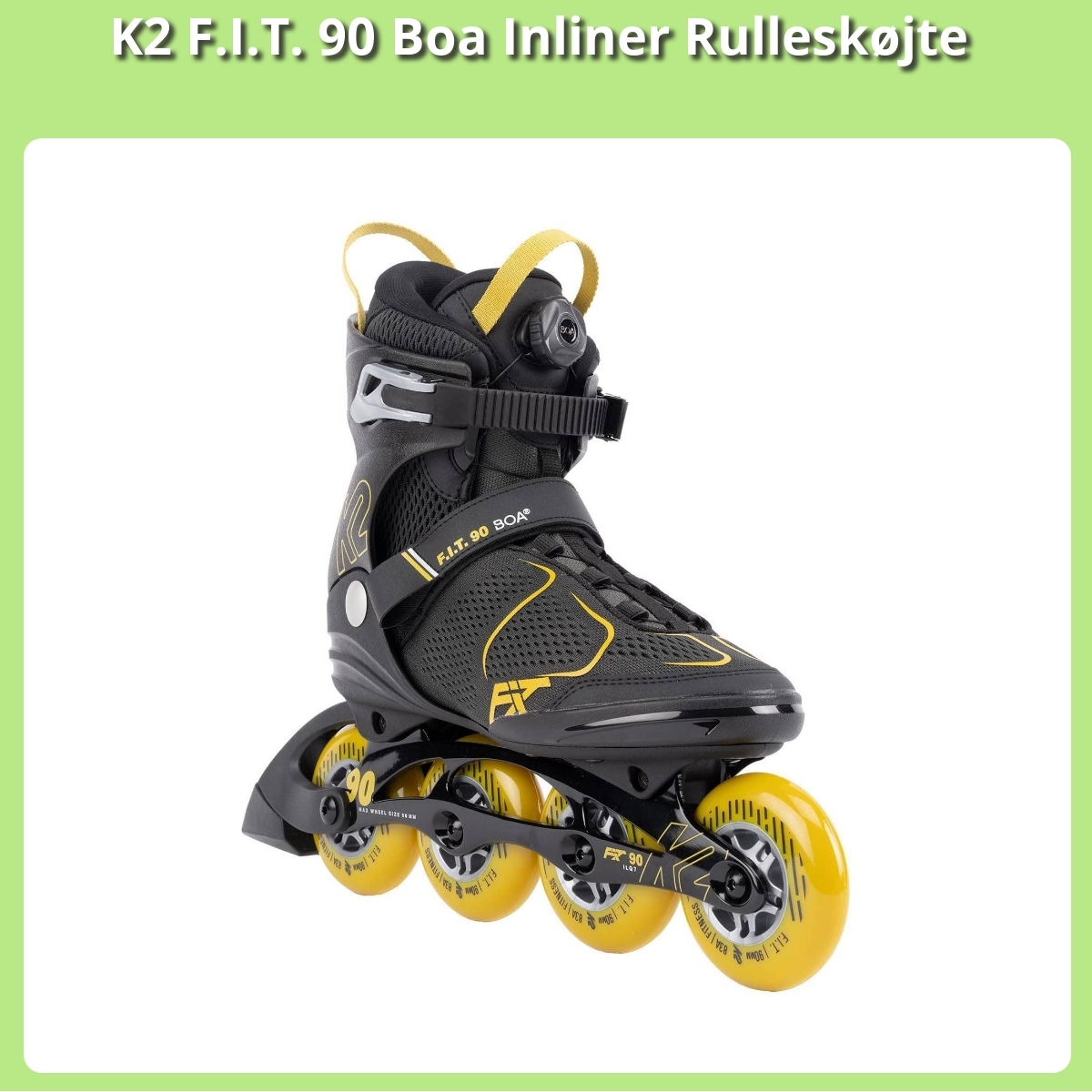 Anmeldelse af K2 F.I.T. 90 Boa Inliner Rulleskøjte