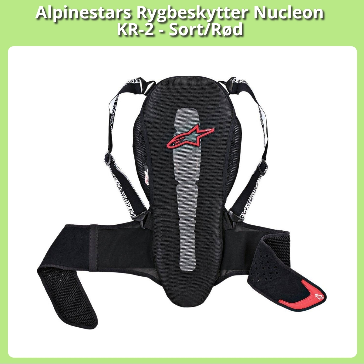 Anmeldelse af Alpinestars Rygbeskytter Nucleon KR-2 - Sort/Rød