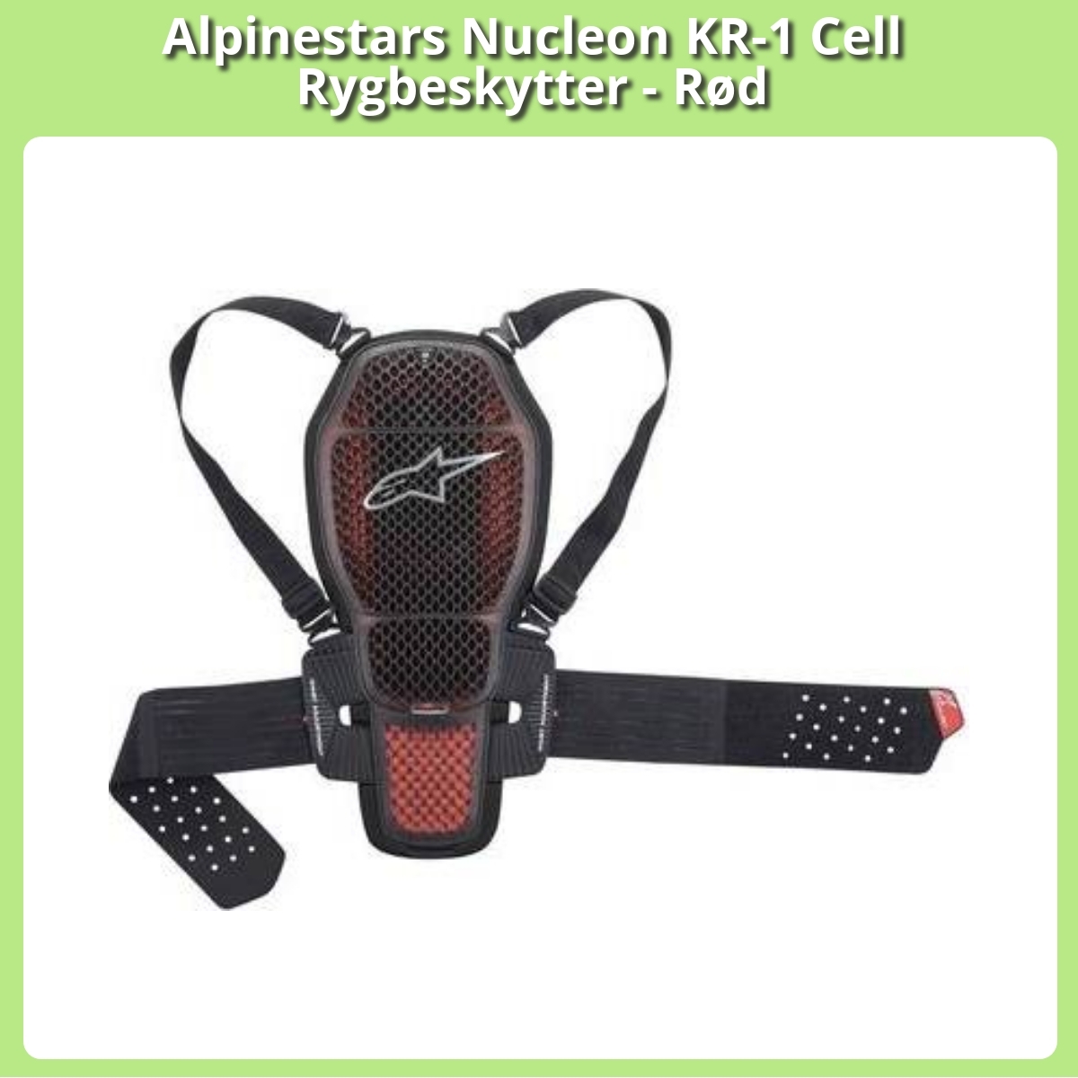 Anmeldelse af Alpinestars Nucleon KR-1 Cell Rygbeskytter - Rød
