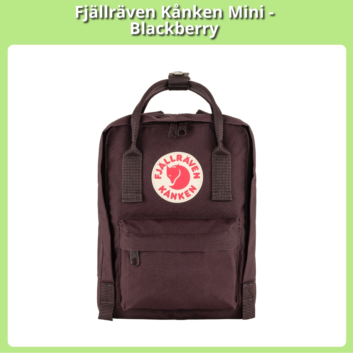 Anmeldelse af Fjällräven Kånken Mini - Blackberry