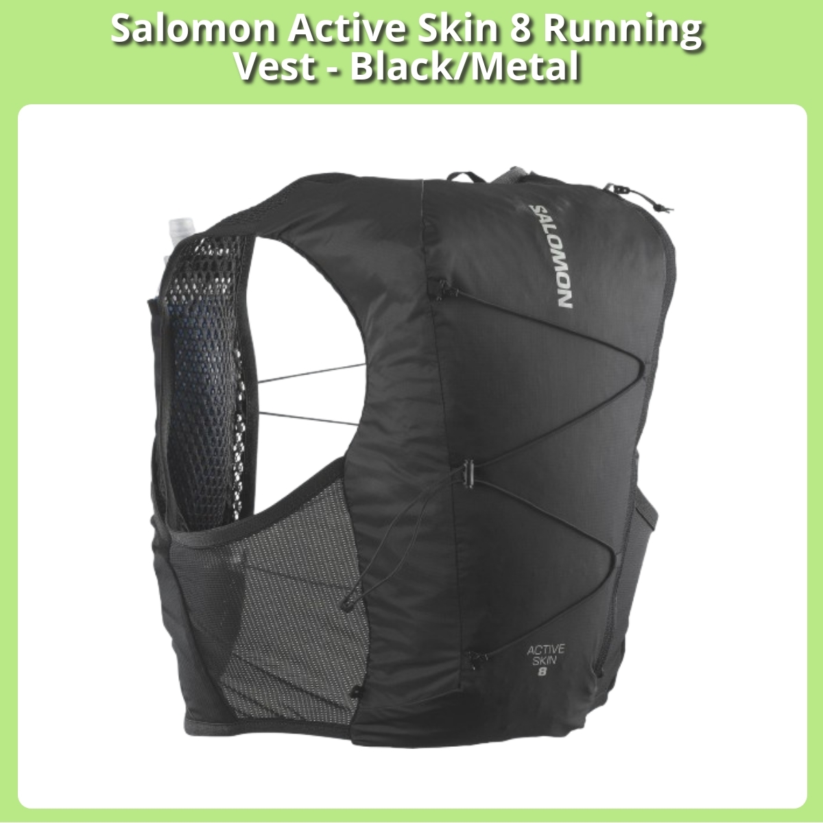 Anmeldelse af Salomon Active Skin 8 Running Vest - Black/Metal
