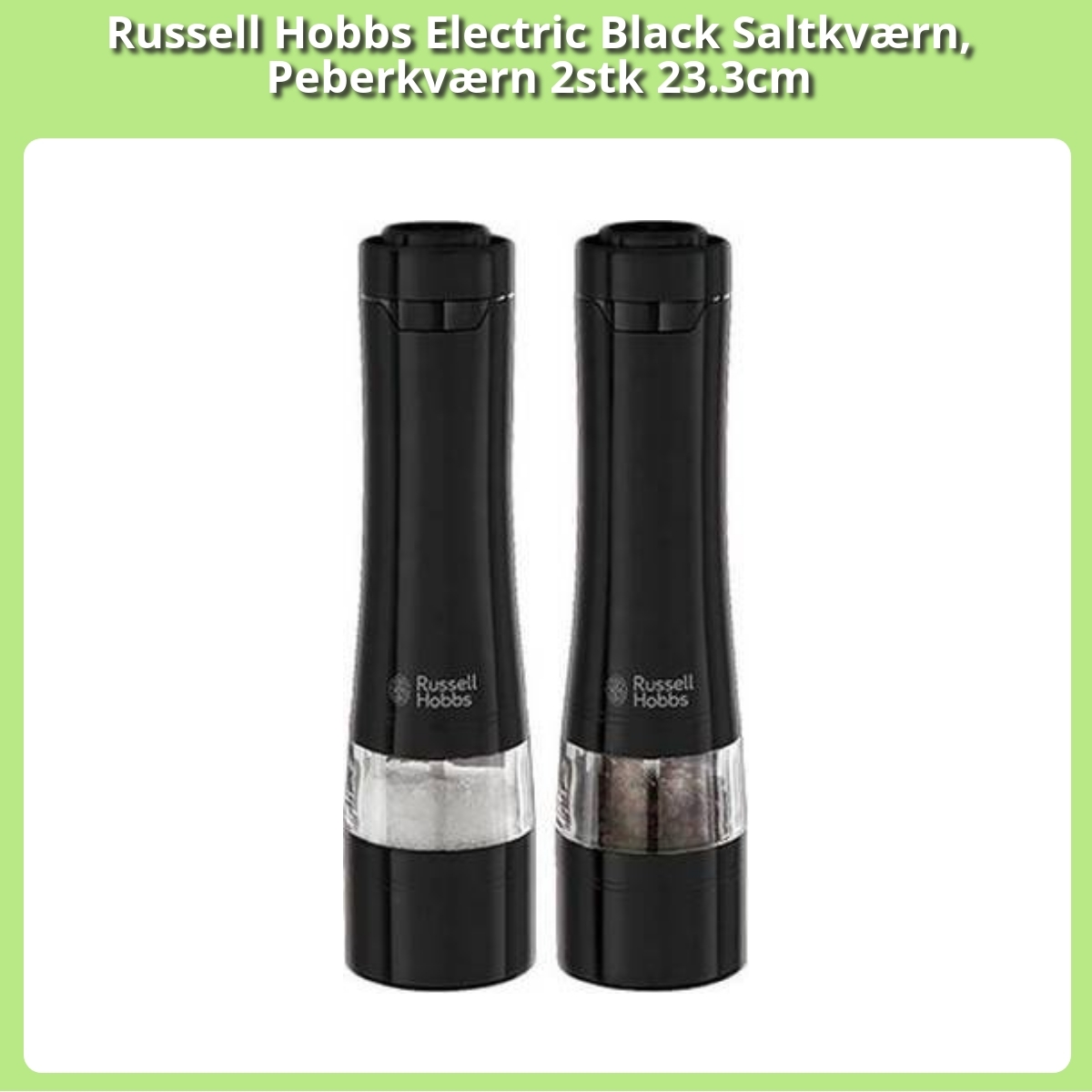 Anmeldelse af Russell Hobbs Electric Black Saltkværn, Peberkværn 2stk 23.3cm