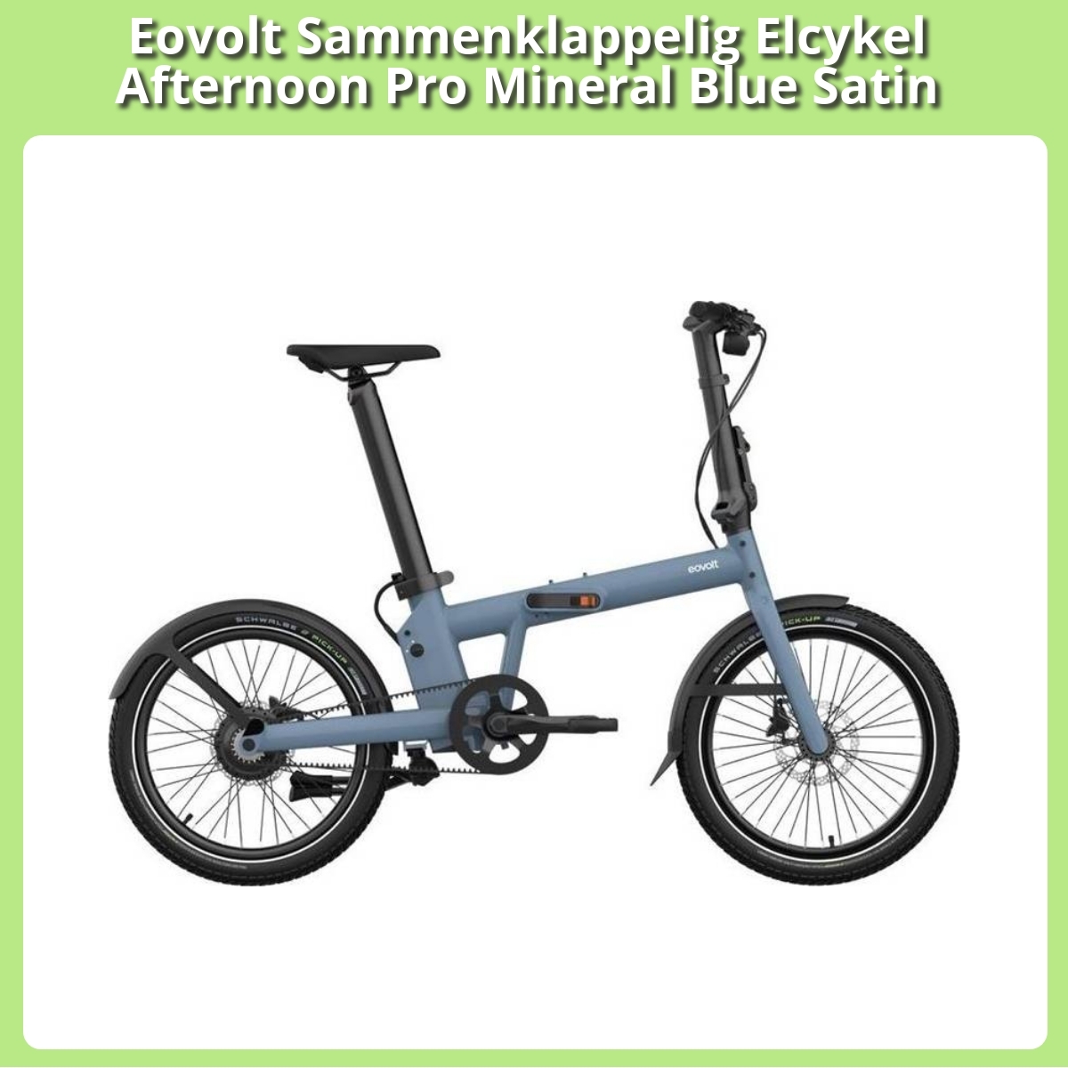 Anmeldelse af Eovolt Sammenklappelig Elcykel Afternoon Pro Mineral Blue Satin