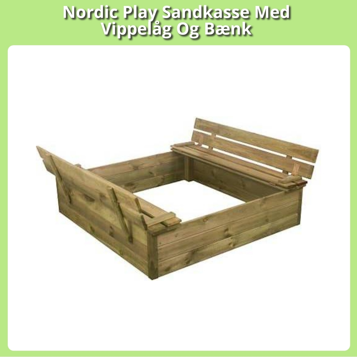 Anmeldelse af Nordic Play Sandkasse Med Vippelåg Og Bænk
