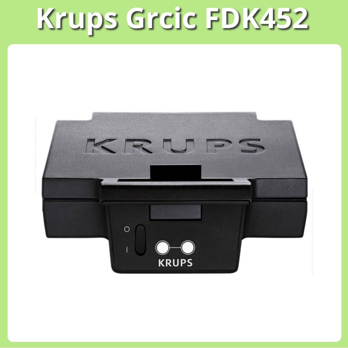 Anmeldelse af Krups Grcic FDK452