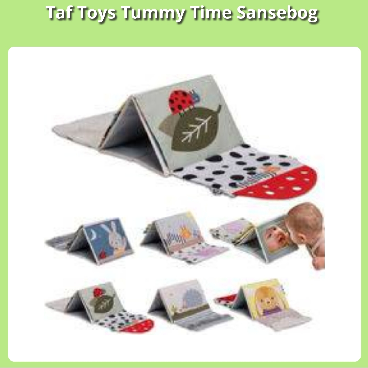 Anmeldelse af Taf Toys Tummy Time Sansebog