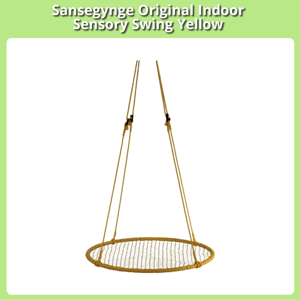 Anmeldelse af Sansegynge Original Indoor Sensory Swing Yellow