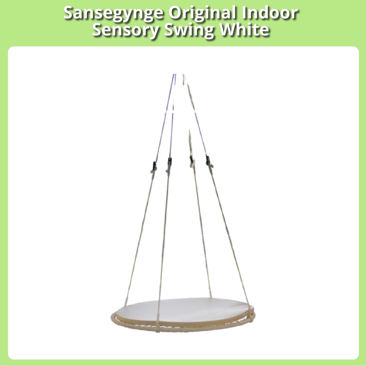 Anmeldelse af Sansegynge Original Indoor Sensory Swing White