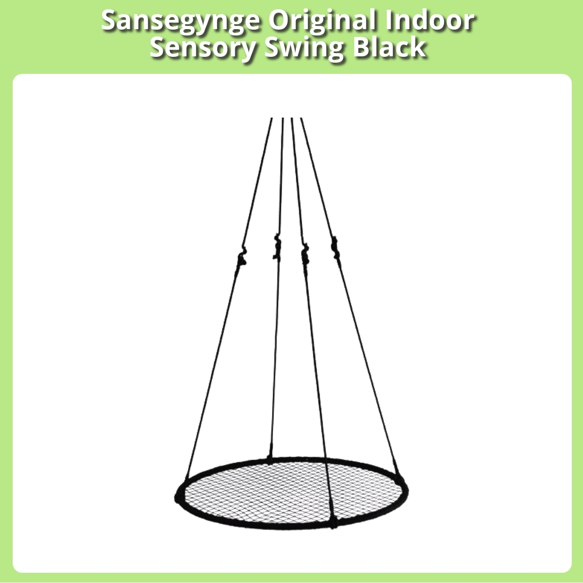 Anmeldelse af Sansegynge Original Indoor Sensory Swing Black