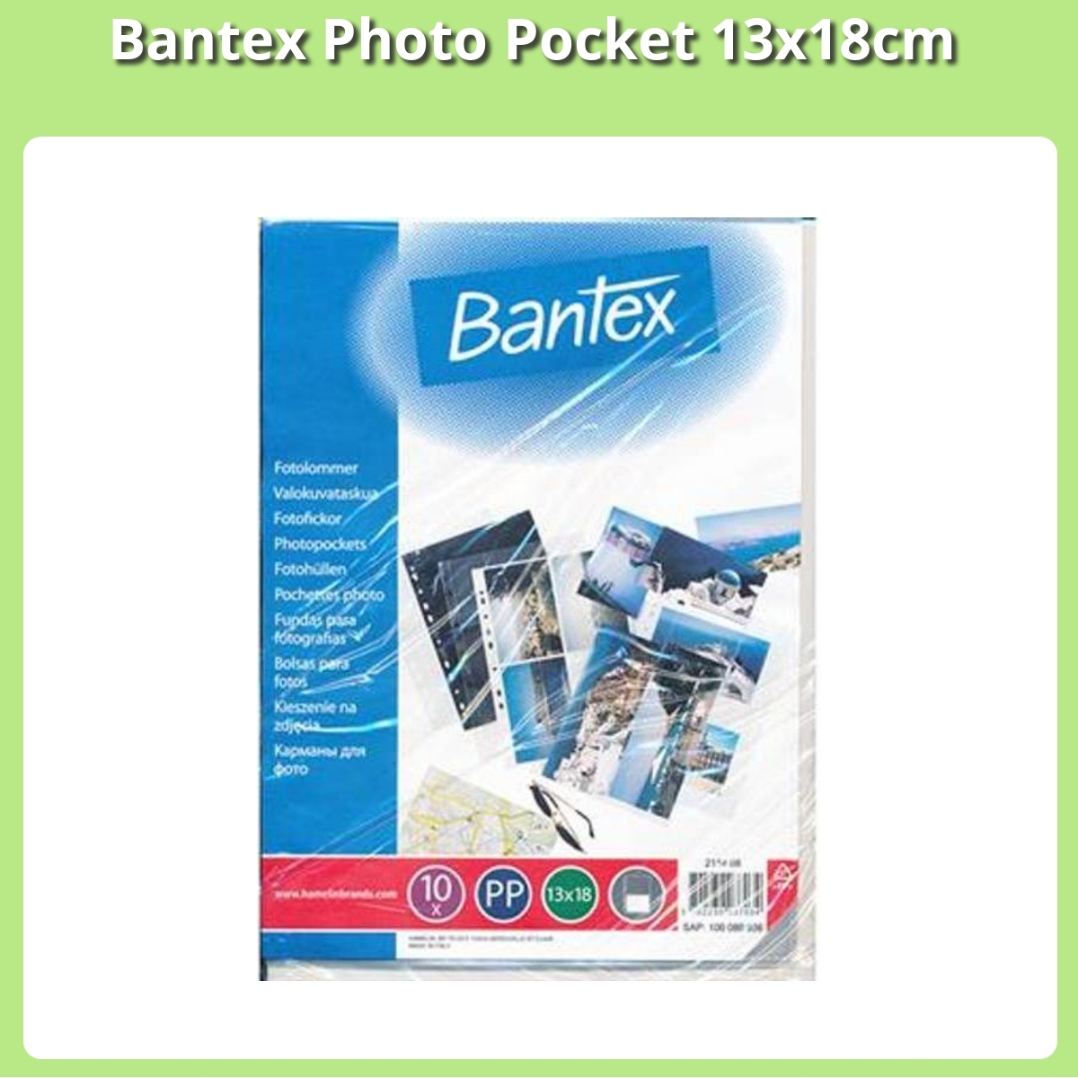 Anmeldelse af Bantex Photo Pocket 13x18cm
