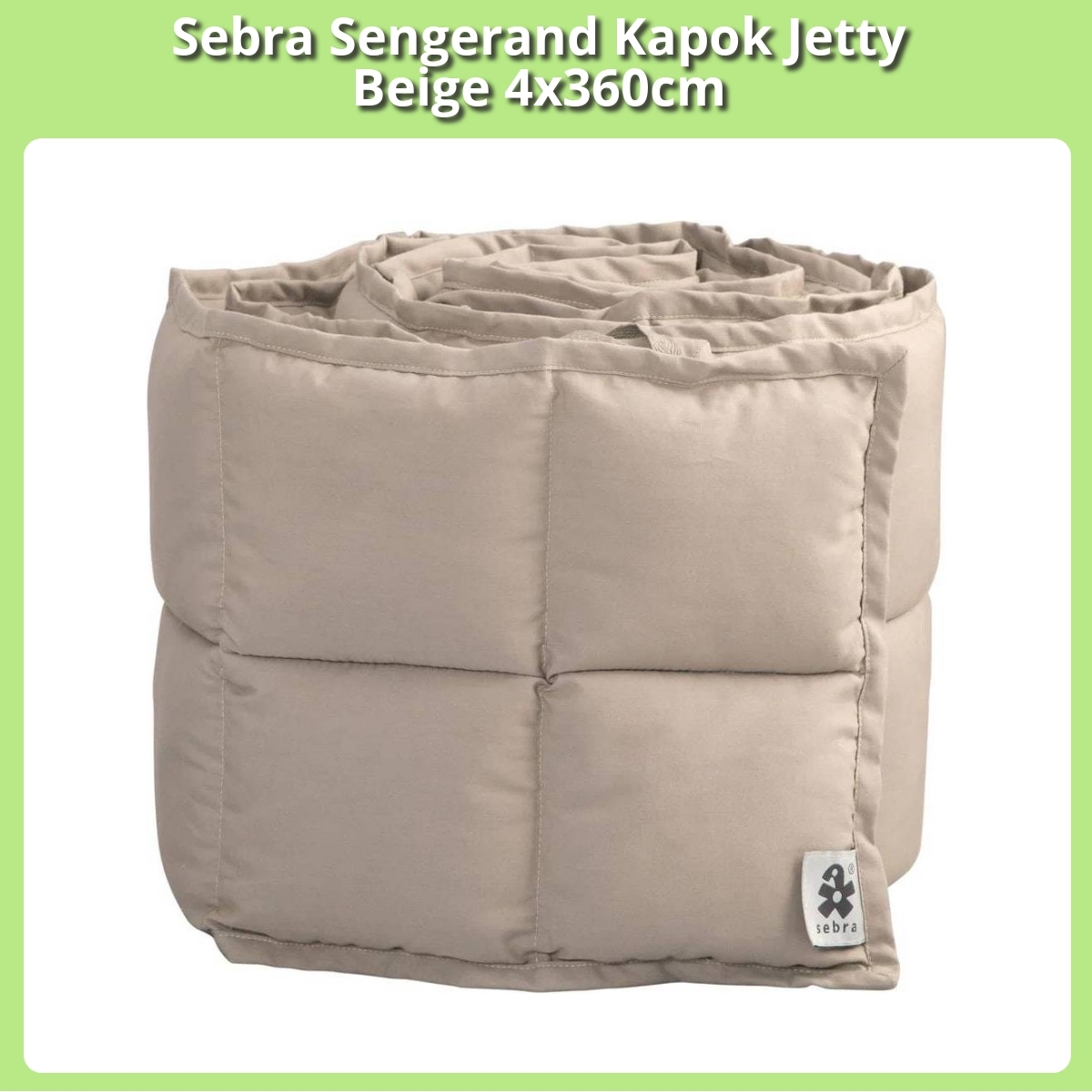 Anmeldelse af Sebra Sengerand Kapok Jetty Beige 4x360cm