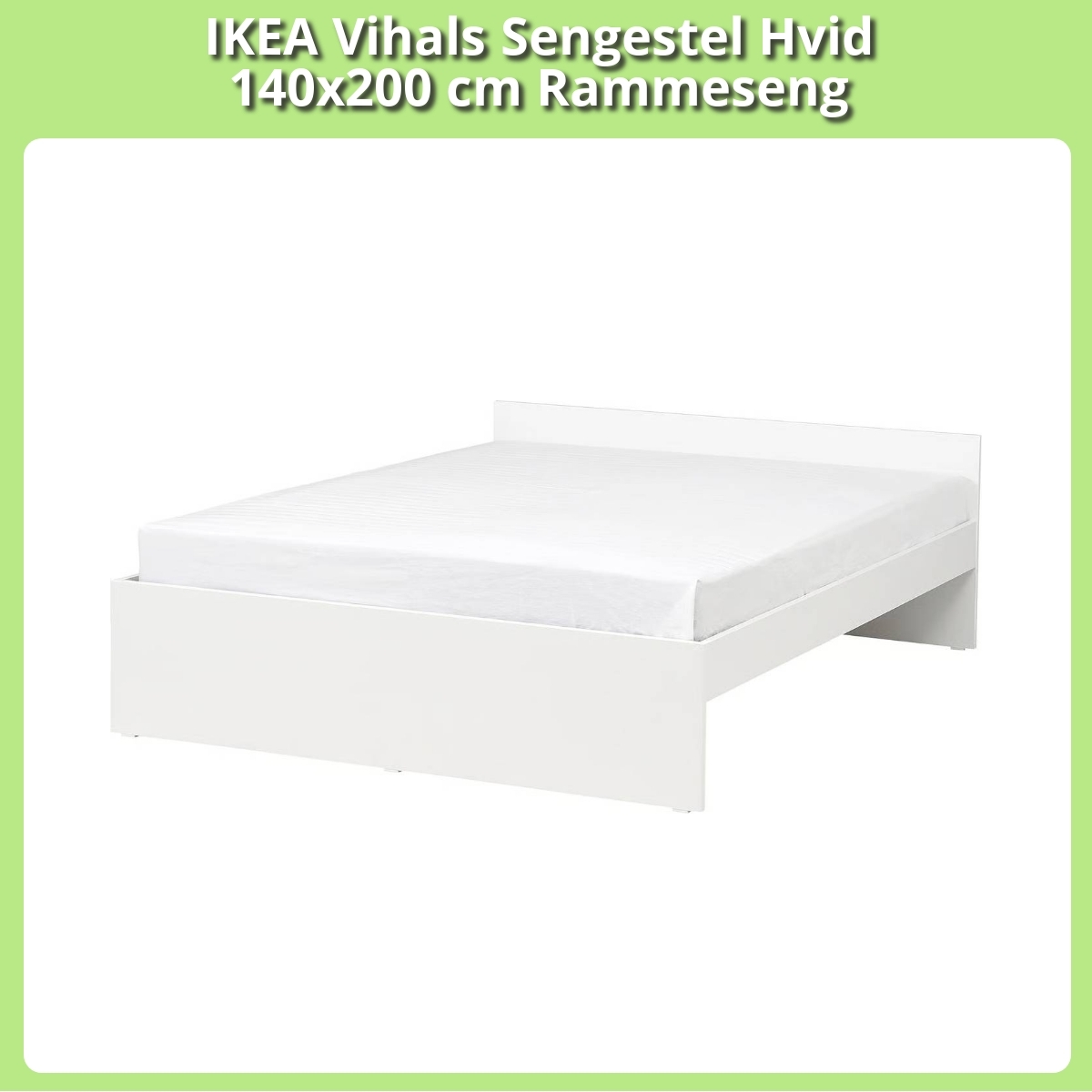 Anmeldelse af IKEA Vihals Sengestel Hvid 140x200 cm Rammeseng