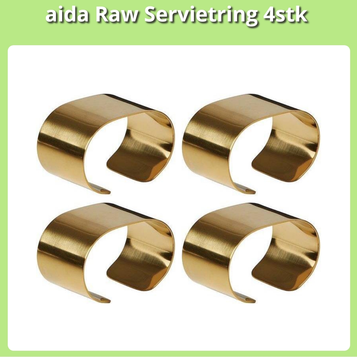 Anmeldelse af aida Raw Servietring 4stk