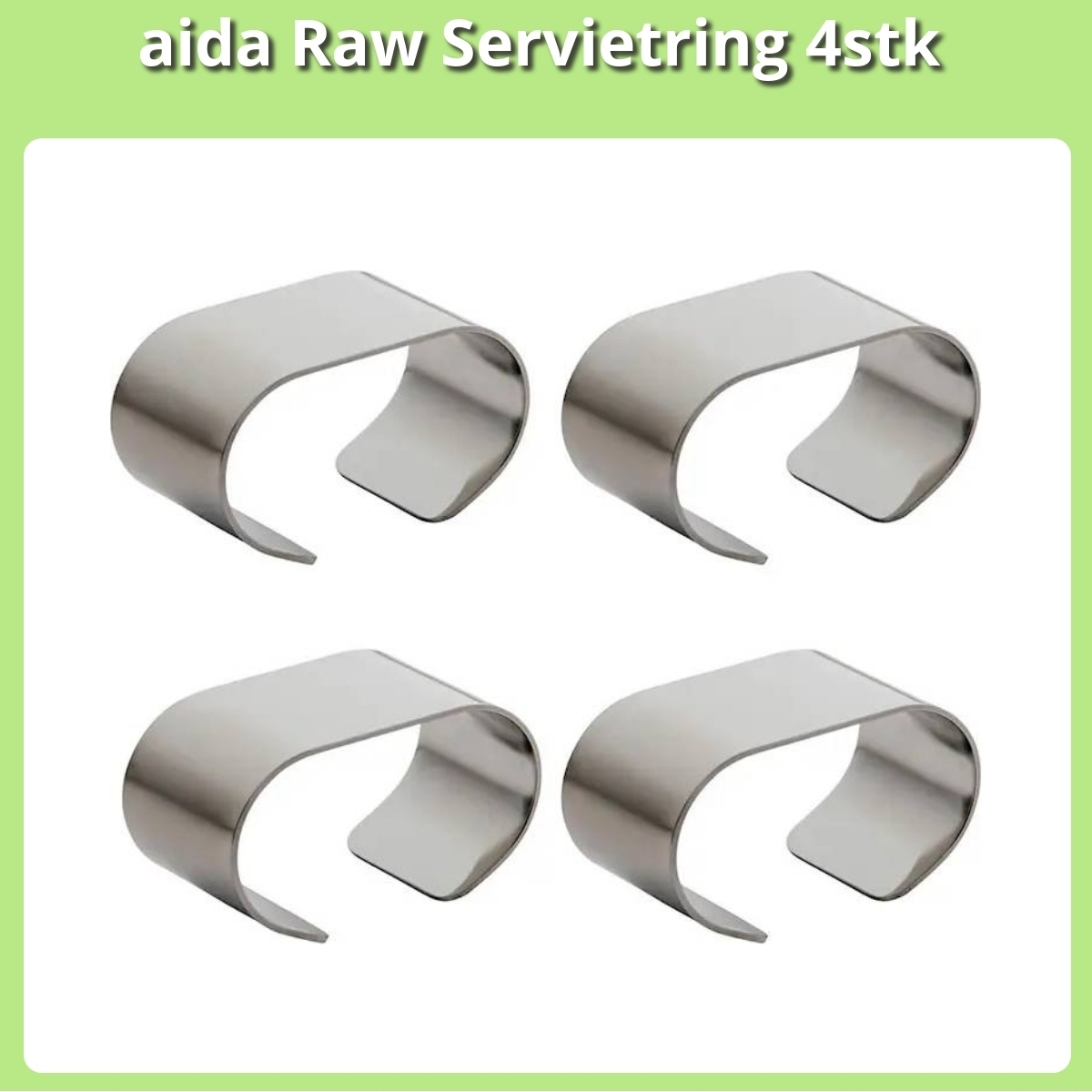 Anmeldelse af aida Raw Servietring 4stk