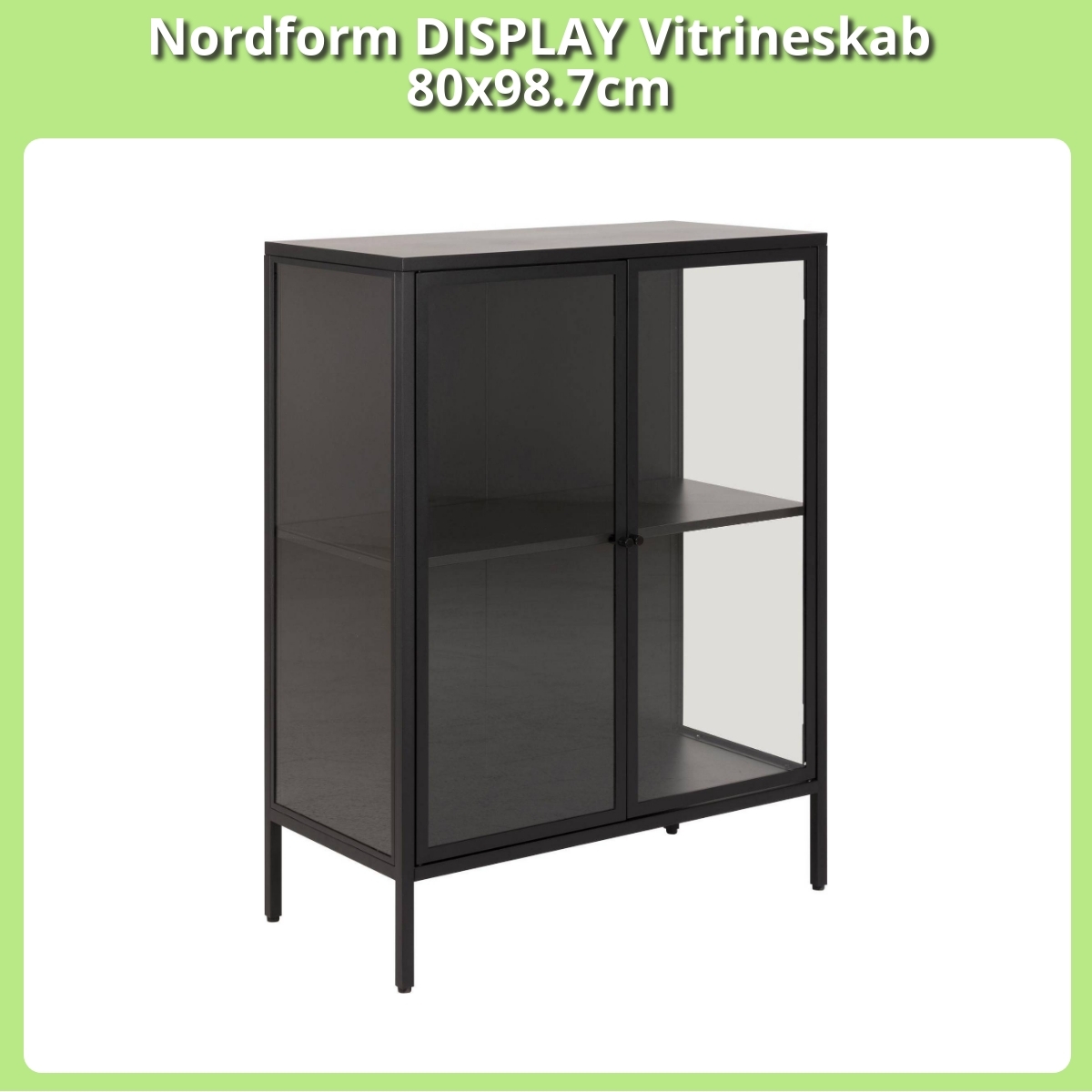 Anmeldelse af Nordform DISPLAY Vitrineskab 80x98.7cm
