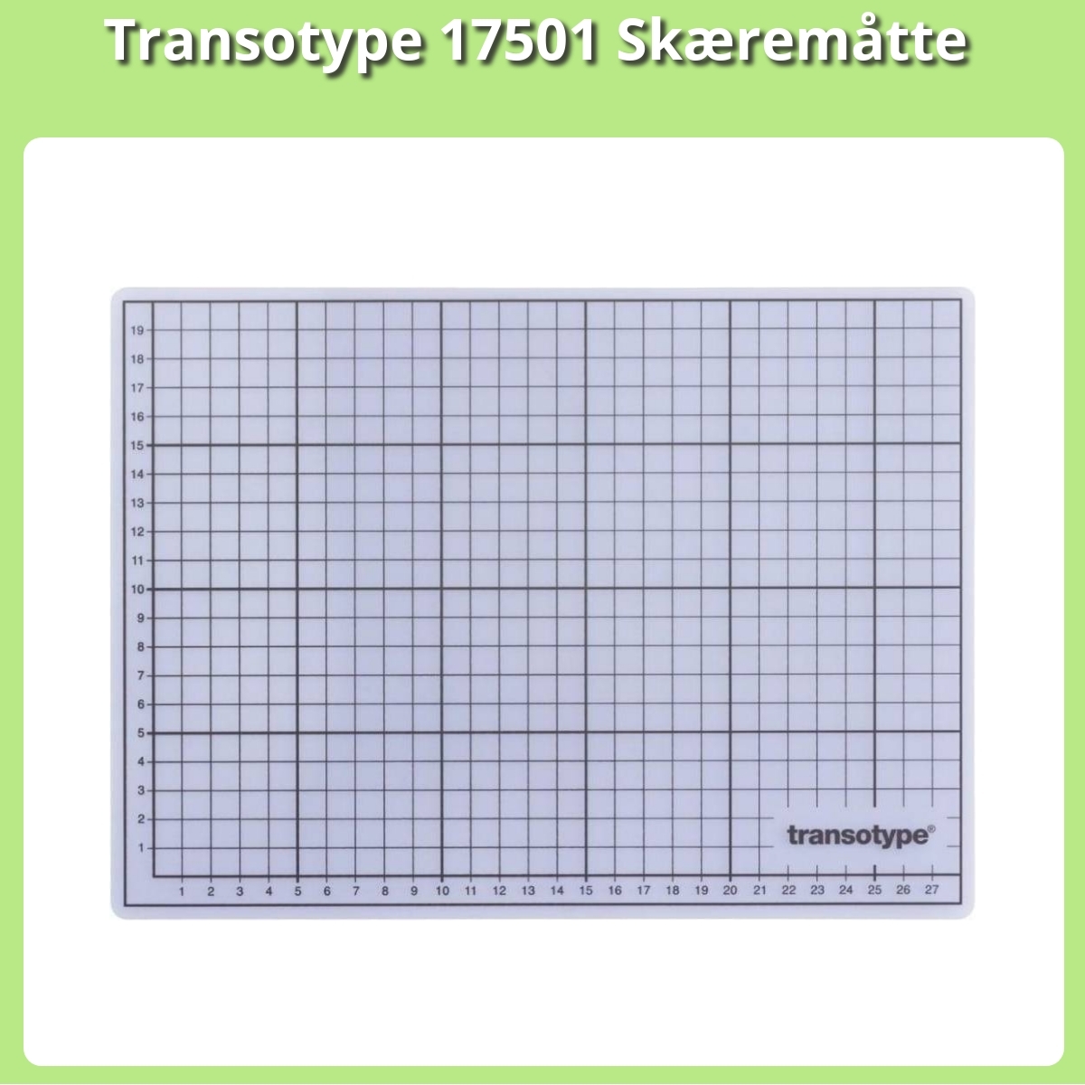 Anmeldelse af Transotype 17501 Skæremåtte