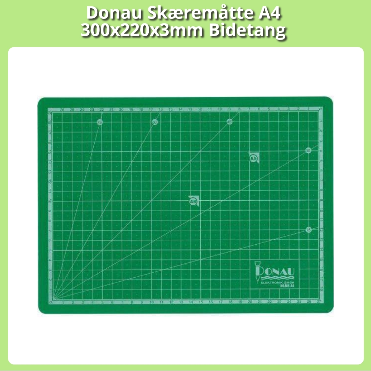 Anmeldelse af Donau Skæremåtte A4 300x220x3mm Bidetang