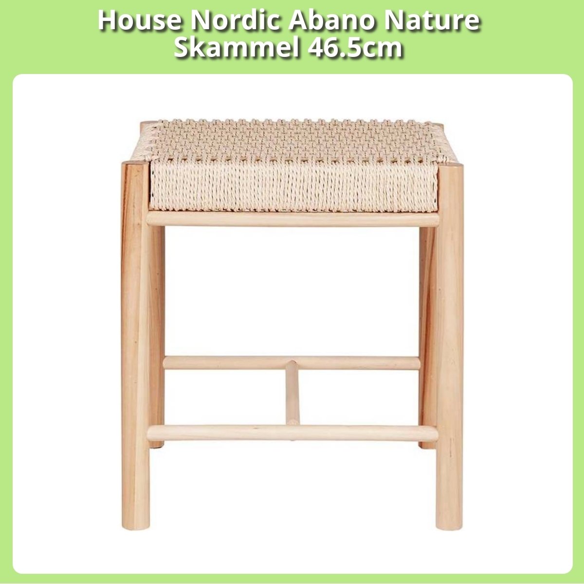 Anmeldelse af House Nordic Abano Nature Skammel 46.5cm