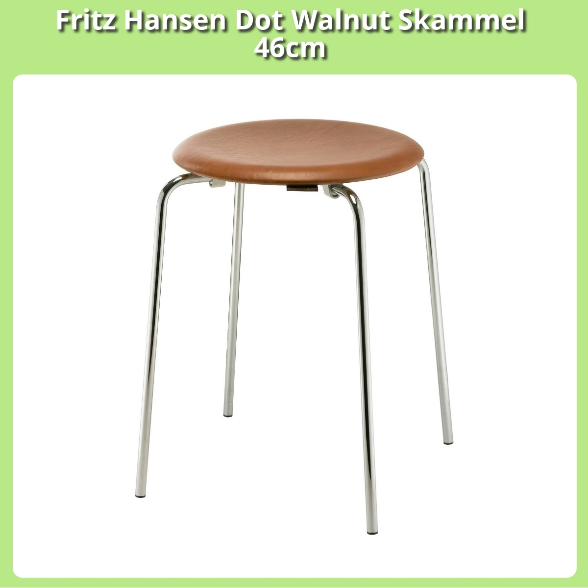 Anmeldelse af Fritz Hansen Dot Walnut Skammel 46cm