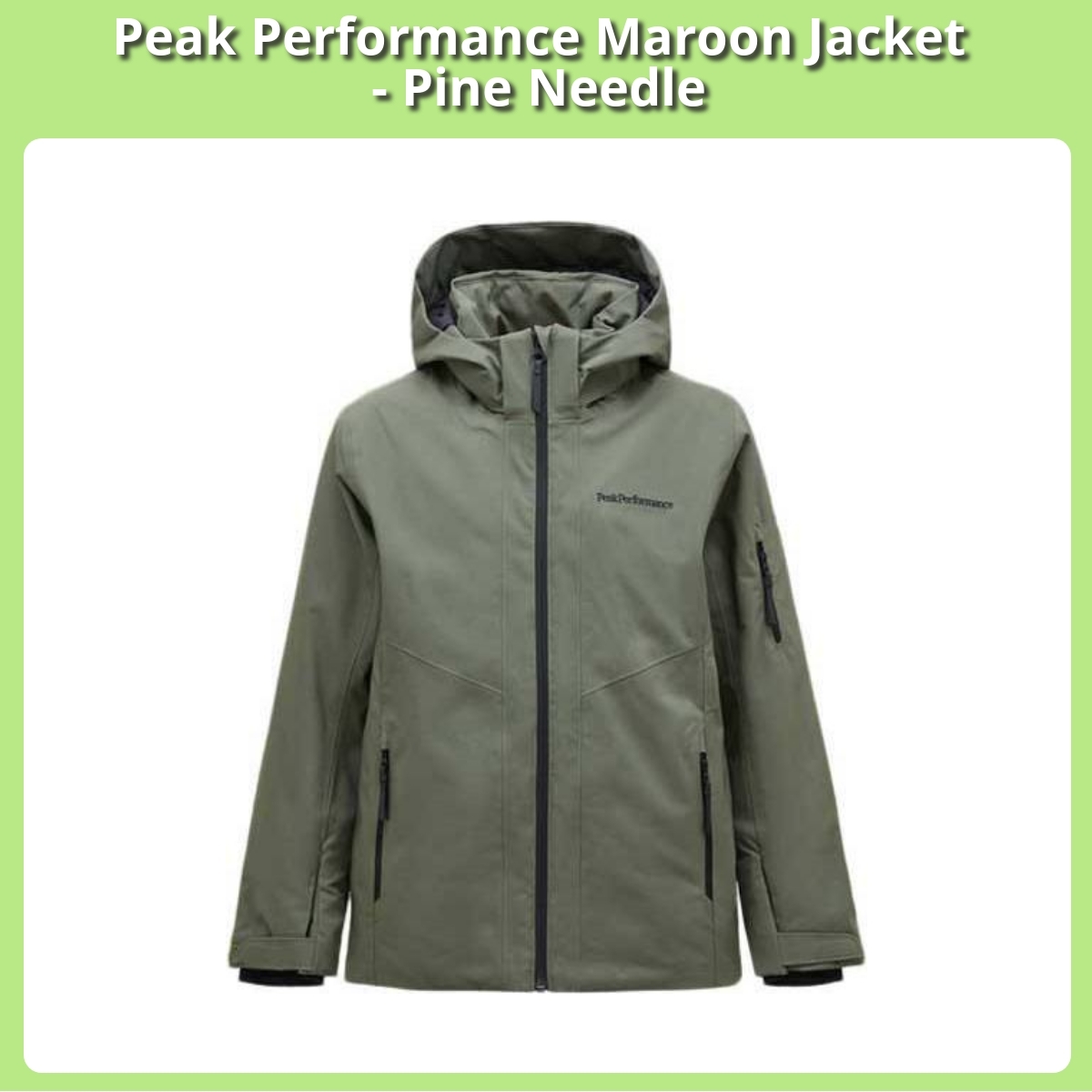 Anmeldelse af Peak Performance Maroon Jacket - Pine Needle