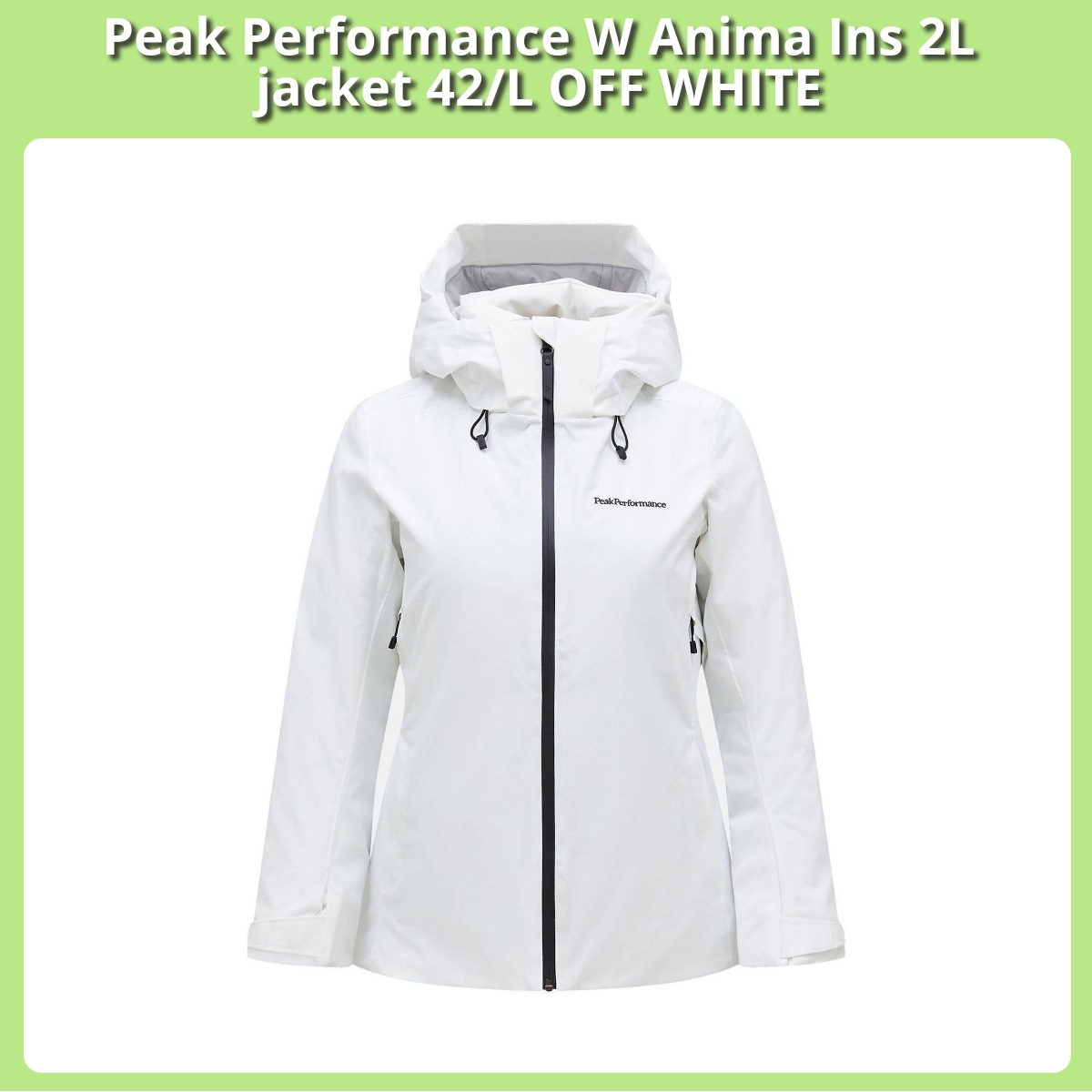 Anmeldelse af Peak Performance W Anima Ins 2L jacket 42/L OFF WHITE