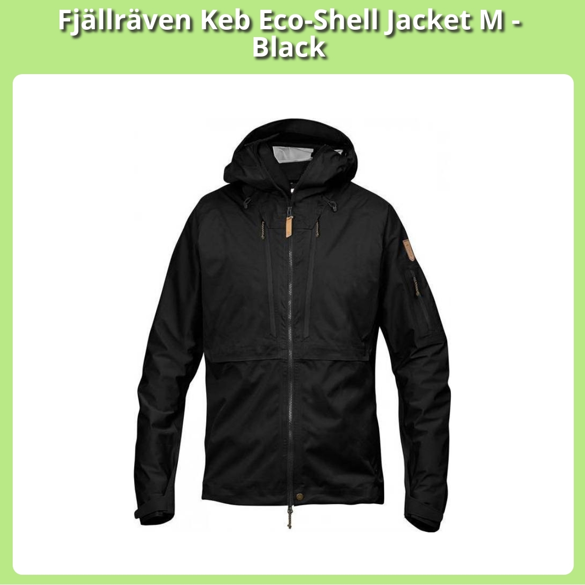 Anmeldelse af Fjällräven Keb Eco-Shell Jacket M - Black